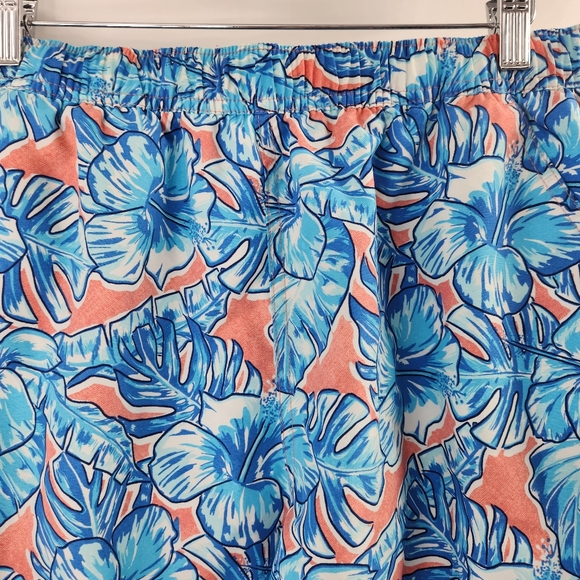 Vineyard Vines Coastal Floral Chappy Trunks Blue Printed Board Shorts - Picture 2 of 6